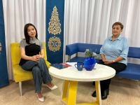 Kabdrakhmanova Aislu, in the section &quot;Konenin kozi&quot; of the Omir Agymy program of the Alau TV channel